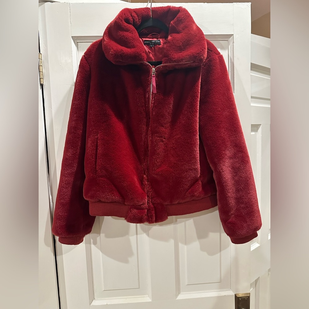 GENERATION LOVE faux fur jacket coat NWOT